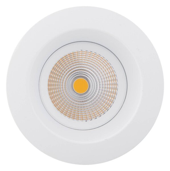 The Light Group Wpuszczany spot LED SLC One Soft biały 2 700K Soft, możliwość ściemniania, biały / opal, salon / jadalnia, aluminium, nowoczesny