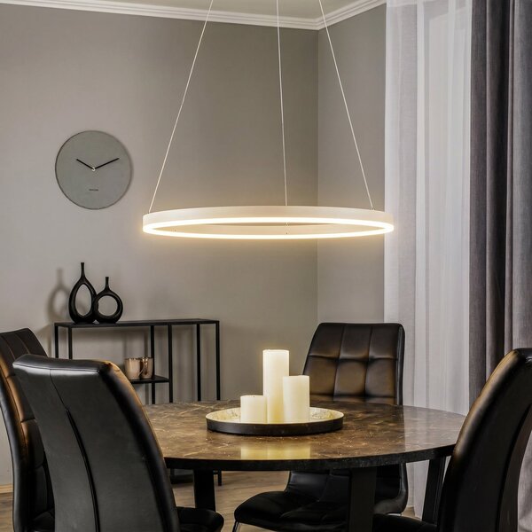 Lampa Wisząca Arcchio, Albiona, ściemnialny, beżowy, kuchnia, metal, nowoczesny