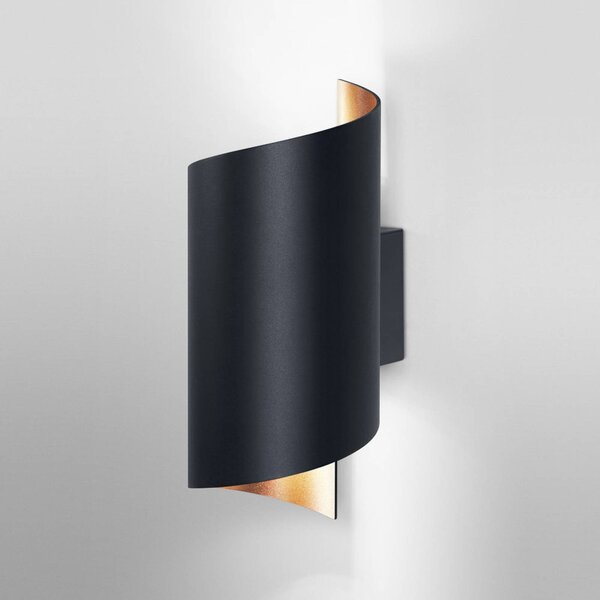 LEDVANCE SMART+ WiFi Orbis Wall Twist, czarna Twist, czarny, przedpokój, aluminium, nowoczesny