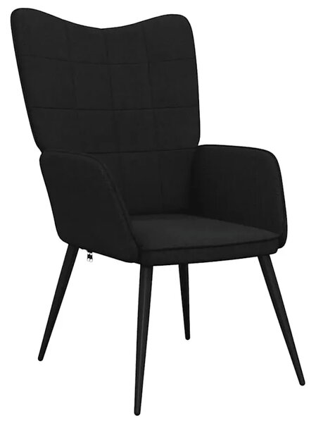 Czarny fotel do salonu K2-P91