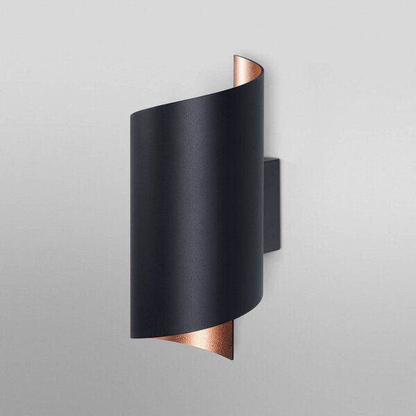 LEDVANCE SMART+ WiFi Orbis Wall Twist, czarna Twist, czarny, przedpokój, aluminium, nowoczesny