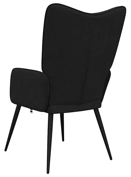 Czarny fotel do salonu K2-P91