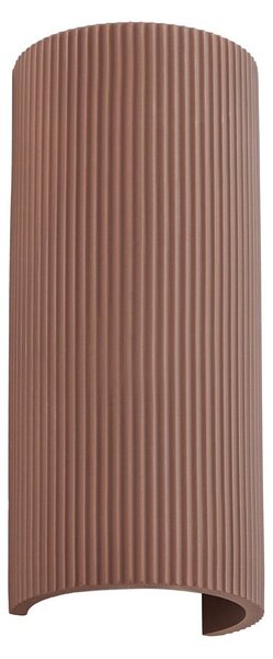 Lampa Ścienna Lindby, Colja, ściemnialny, brąz rdzawy, salon, gips | glina, nowoczesny