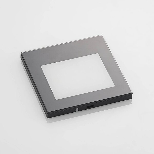 Oprawa wpuszczana ścienna LED Zamo, czarna, 11 cm, IP65 Zamo Arcchio, możliwość ściemniania, czarny, przedpokój, aluminium, nowoczesny