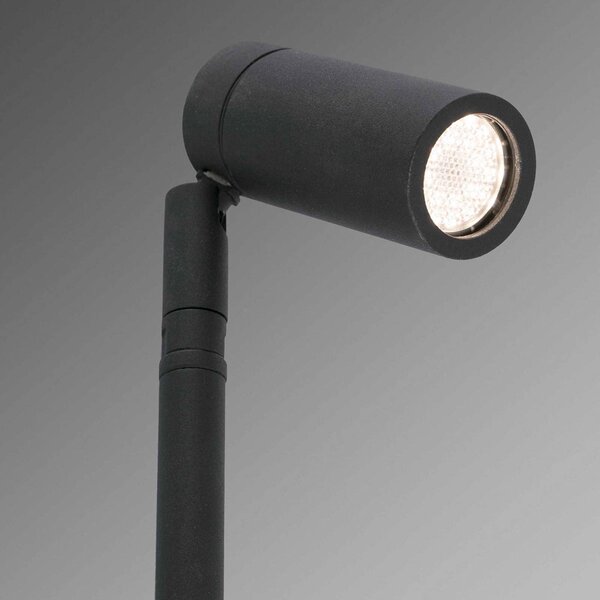 FARO BARCELONA Reflektor z grotem ziemnym LED 60 cm Seth-60 Seth, czarny, aluminium, nowoczesny