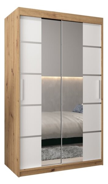 Szafa przesuwna garderoba Verona 4 120 wys. 200 cm artisan + biaÅy