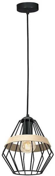 Lampa loftowa wisząca czarna R5-E18