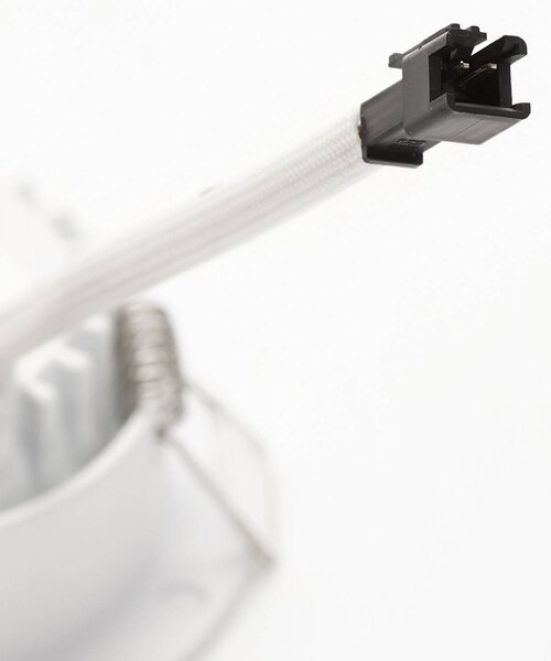 MEGAMAN Oprawa wpuszczana LED Rico 6,5 W, biała Rico, możliwość ściemniania, biały / opal, przedpokój, aluminium, nowoczesny