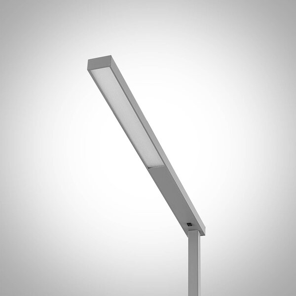 Lampa stojąca Tamilo Arcchio, aluminiowy / szary / cynkowy, biuro, aluminium, nowoczesny