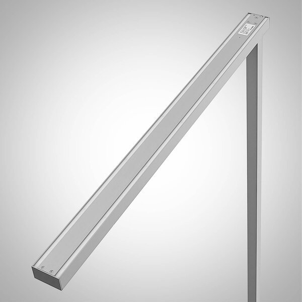 Lampa stojąca Tamilo Arcchio, aluminiowy / szary / cynkowy, biuro, aluminium, nowoczesny