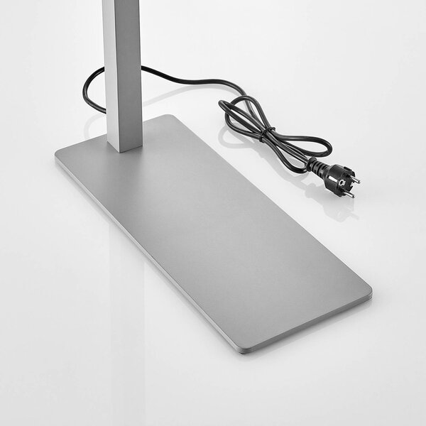 Lampa stojąca Tamilo Arcchio, aluminiowy / szary / cynkowy, biuro, aluminium, nowoczesny