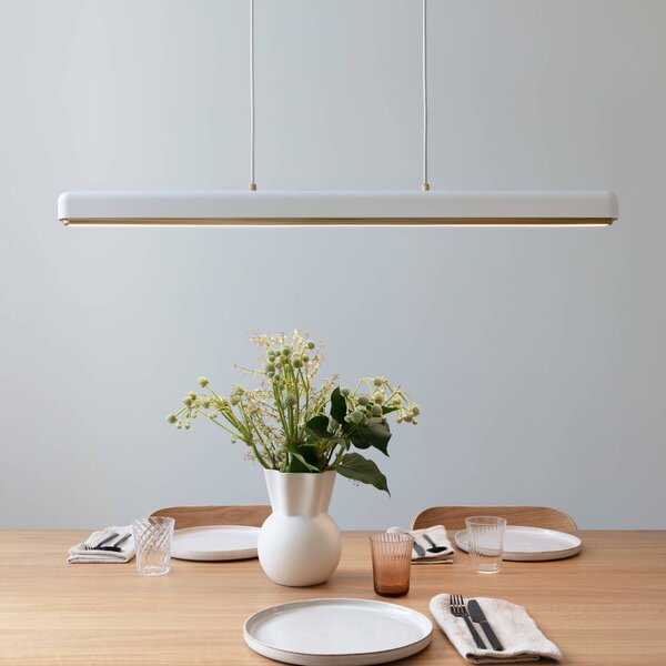 UMAGE Lampa wisząca Hazel Branch, możliwość ściemniania, biały / opal, salon / jadalnia, aluminium, nowoczesny