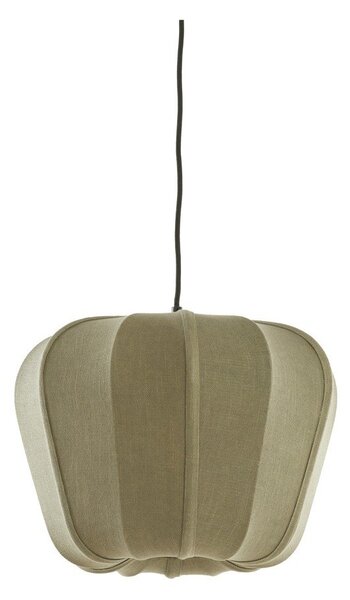 Zielona lampa wisząca z tekstylnym kloszem Zubedo – Light & Living