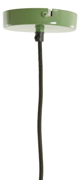 Zielona lampa wisząca z tekstylnym kloszem Zubedo – Light & Living