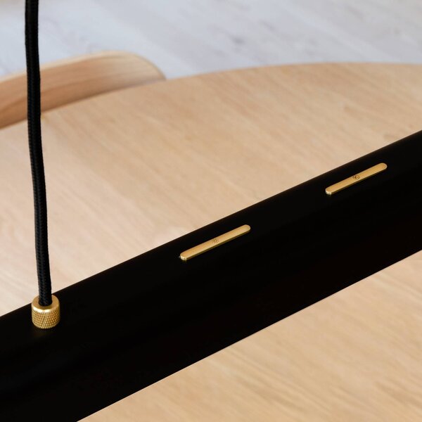 UMAGE Lampa wisząca Hazel Branch, możliwość ściemniania, czarny, salon / jadalnia, aluminium, nowoczesny