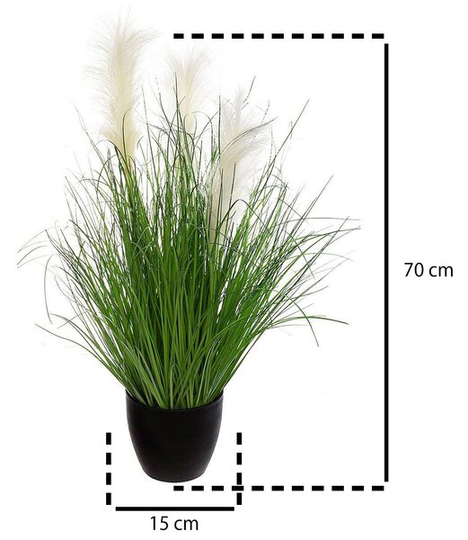 Sztuczna trawa w doniczce, 70 cm