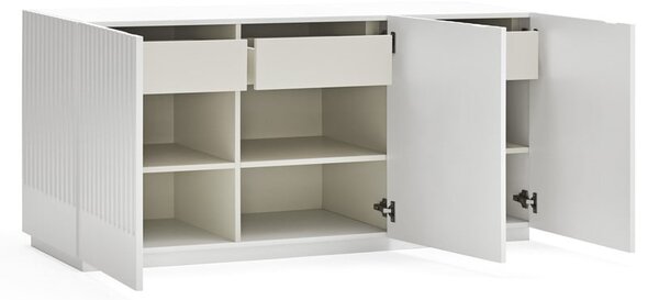 Biały niski kredens Teulat Doric, szer. 150 cm