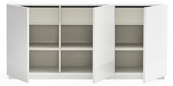 Biały niski kredens Teulat Doric, szer. 150 cm