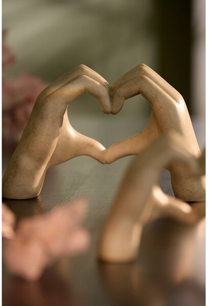 Figurka z żywicy polimerowej (wysokość 15 cm) Hands – Light & Living