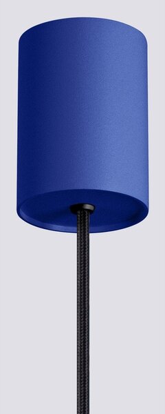 Niebieska metalowa lampa wisząca ø 14 cm Niru – Sollux