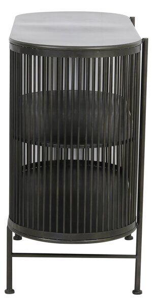 Czarna metalowa komoda 100x80 cm Yinthe – Light & Living