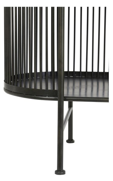 Czarna metalowa komoda 100x80 cm Yinthe – Light & Living