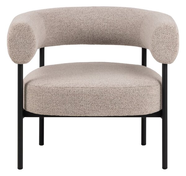 Beżowy fotel z materiału bouclé Oakfield – Actona