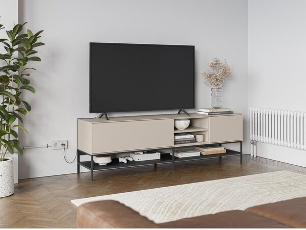 Kremowa szafka pod TV 180x55x35 cm Amira – Marckeric