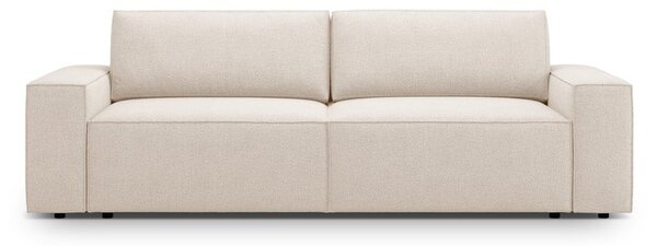 Beżowa rozkładana sofa z materiału bouclé 247 cm Jodie – Micadoni Home