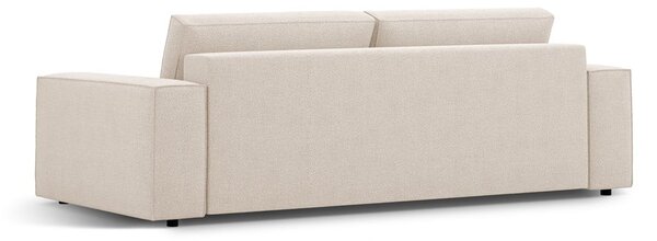 Beżowa rozkładana sofa z materiału bouclé 247 cm Jodie – Micadoni Home