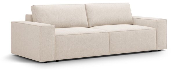Beżowa rozkładana sofa z materiału bouclé 247 cm Jodie – Micadoni Home