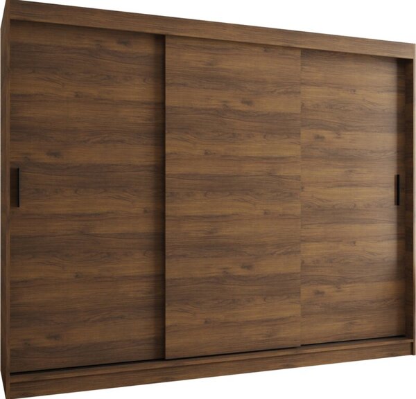Szafa przesuwna garderoba Rubino T 250 wys. 200 cm orzech warmia