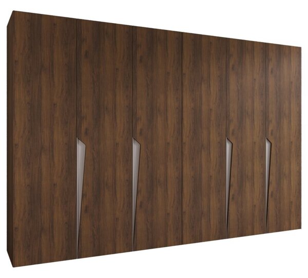 Szafa uchylna otwierana Piano 1 300 (2x150) wys. 202 cm orzech warmia + u. kaszmir