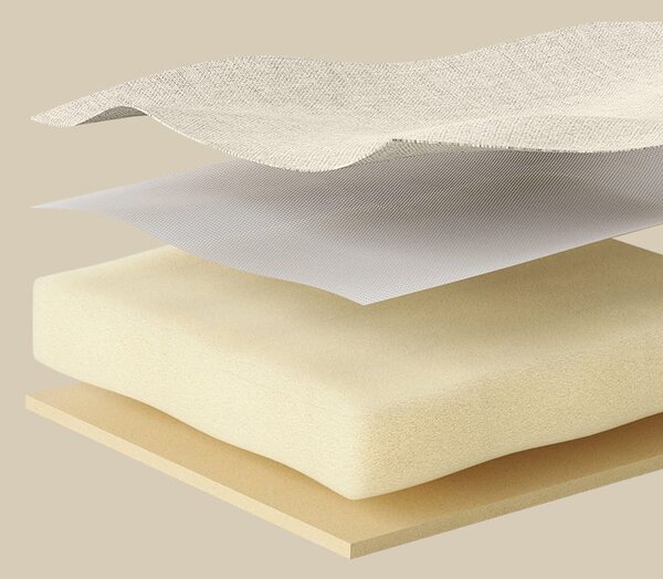 Stołek ze schowkiem OTTOMAN 30x30 cm, kremowy