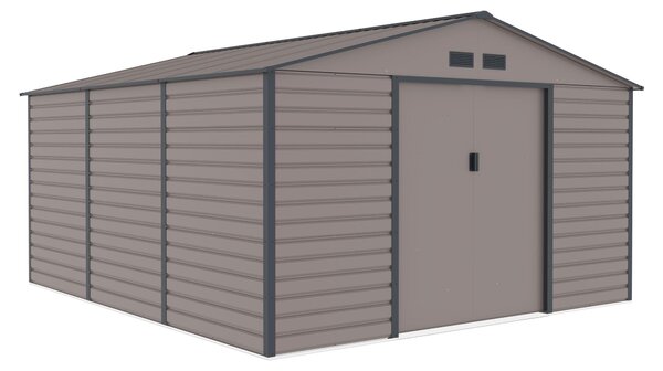 Domek ogrodowy G21 GAH 1300 - 340 x 382 cm, szary