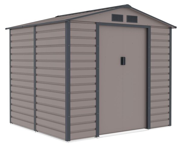 Domek ogrodowy G21 GAH 407 - 213 x 191 cm, szary