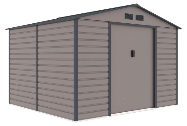 Domek ogrodowy G21 GAH 706 - 277 x 255 cm, szary