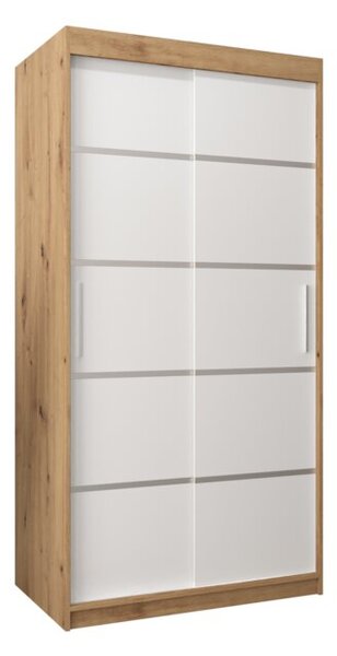 Szafa przesuwna garderoba Verona 1 100 wys. 200 cm artisan + biaÅy