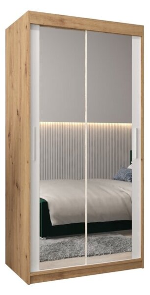 Szafa przesuwna garderoba Tokyo 3 100 wys. 200 cm artisan + biaÅy