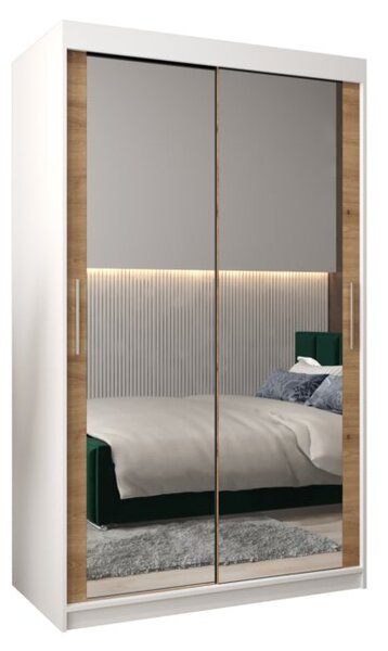 Szafa przesuwna garderoba Tokyo 3 120 wys. 200 cm biaÅy + artisan