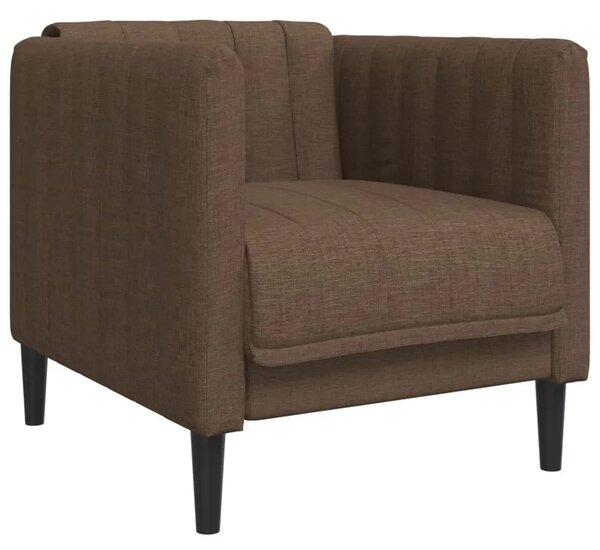 Brązowy tapicerowany fotel wypoczynkowy M0-C27