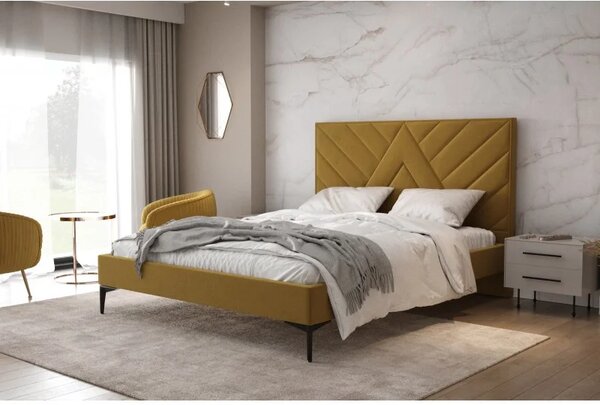 Łóżko tapicerowane 81243 M&K foam Koło 100x200