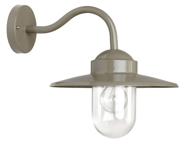 K.S. Verlichting Kinkiet zewnętrzny DOLCE, aluminiowy / szary / cynkowy, aluminium