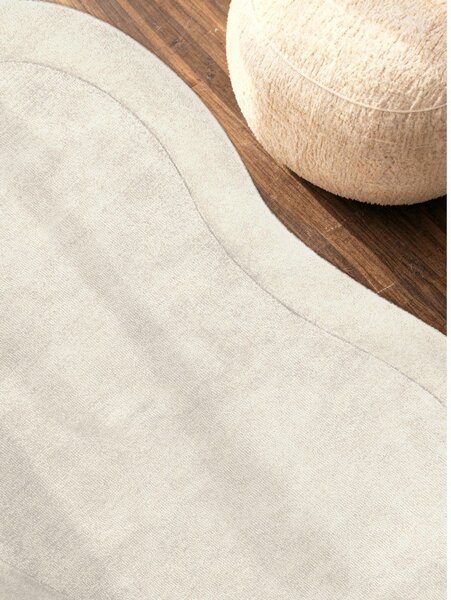Kremowy dywan z mieszanki wełny tkany ręcznie 125x200 cm Kari Organic – Villeroy&Boch