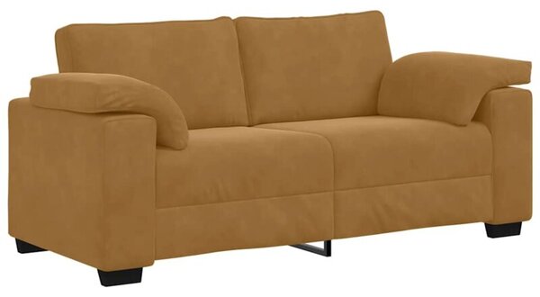 Sofa dwuosobowa, brÄ zowa, 180x77x82 cm, aksamit