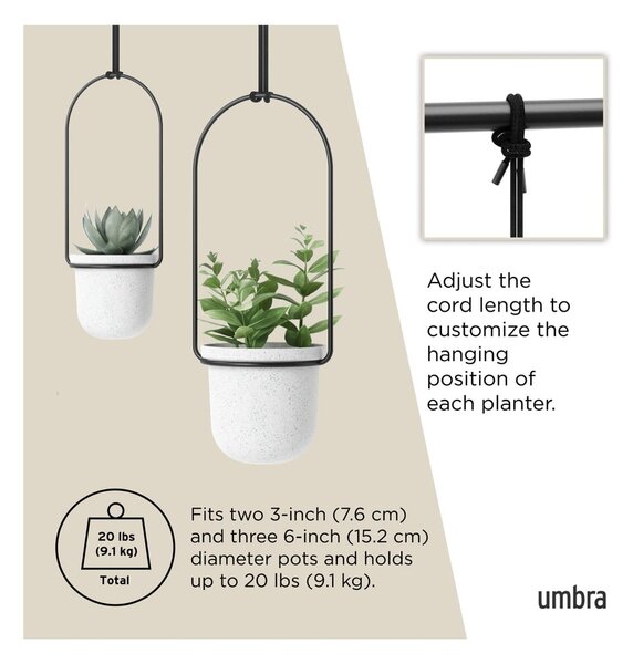Plastikowe osłonki na doniczki zestaw 5 szt. ø 7,5 cm Triflora – Umbra