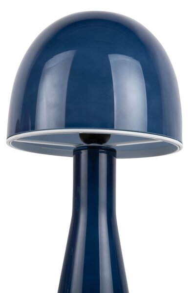 Ciemnoniebieska lampa stołowa ze szklanym kloszem (wysokość 45 cm) Bombin – Leitmotiv