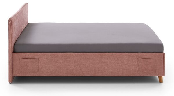 Różowe tapicerowane łóżko dziecięce bez stelaża 120x200 cm Fun – Meise Möbel