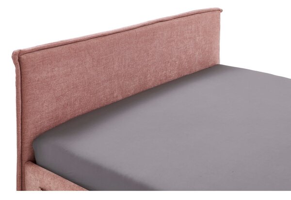 Różowe tapicerowane łóżko dziecięce bez stelaża 120x200 cm Fun – Meise Möbel