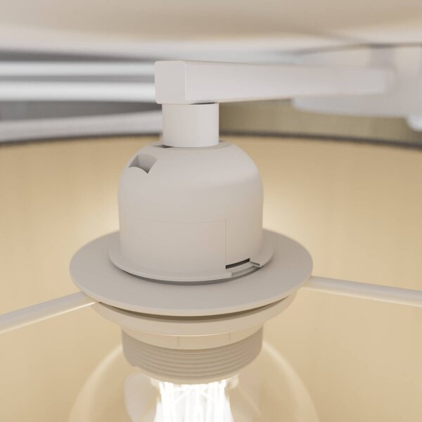Lampa sufitowa Laurenz Lindby, możliwość ściemniania, aluminiowy / szary / cynkowy, salon / jadalnia, tkanina / materiał / jedwab, nowoczesny